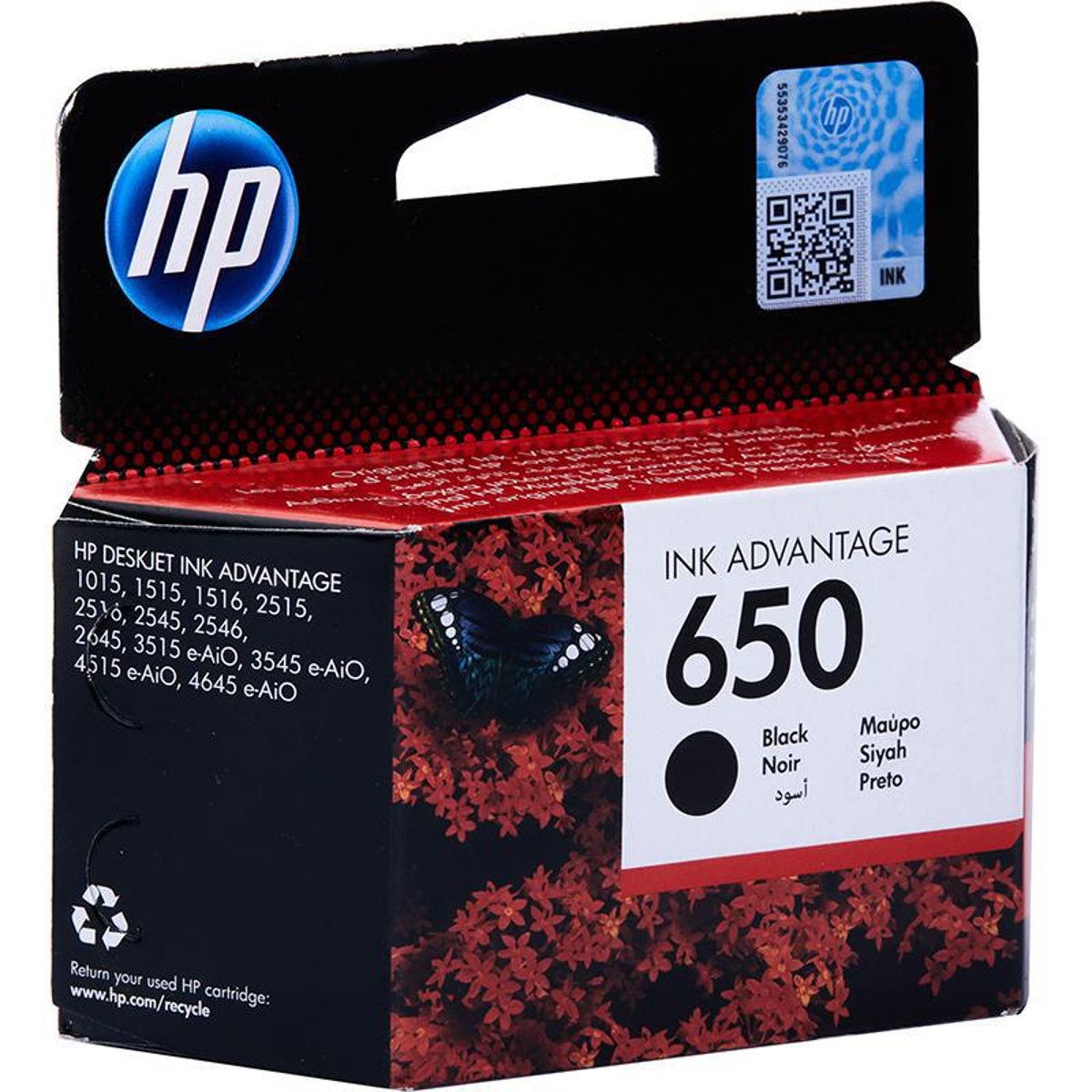 HP Ink Original Black 650/CZ101A DESKJET 3545