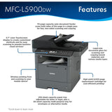 Brother Printer MFC-L5900DW 40 PPM 4 in 1 TN-3417 TN-3437 TN-3467 DR-3405