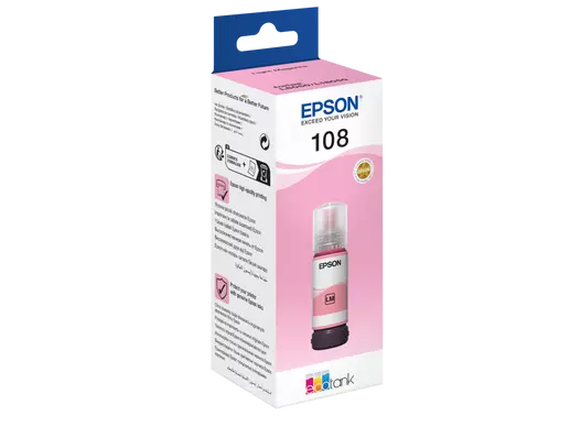 Epson Original Ink Magenta 108 C13T09C34A 70ml EcoTank L8050/L18050