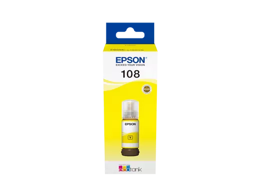 Epson Original Ink Yellow 108 C13T09C44A 70ml EcoTank L8050/L18050