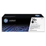 حبر HP الأصلي باللون الأسود 36A/CB436A لطابعات M1120 وM1522