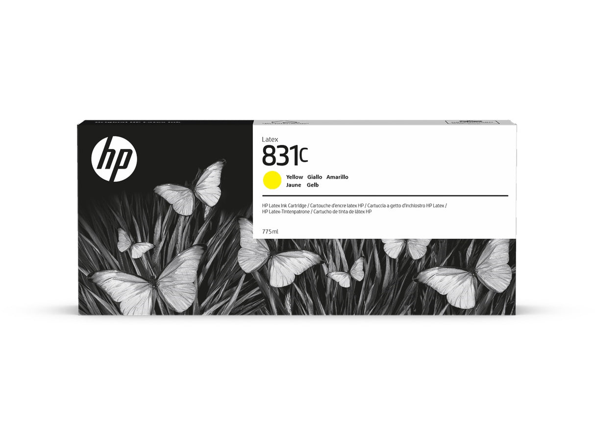 حبر HP الأصلي باللون الأصفر 831C/CZ697A LATEX INK