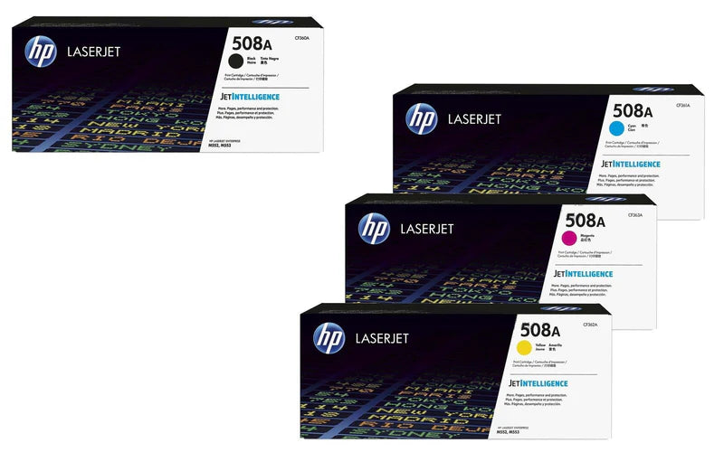 HP Toner Original Multipack 508A (CF360A CF361A CF362A CF363A) M553