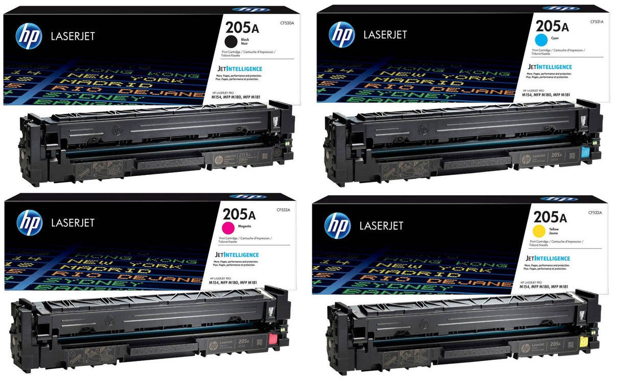 HP Toner Original Multipack 205a (CF530A CF531A CF532A CF533A) MFP M180/181