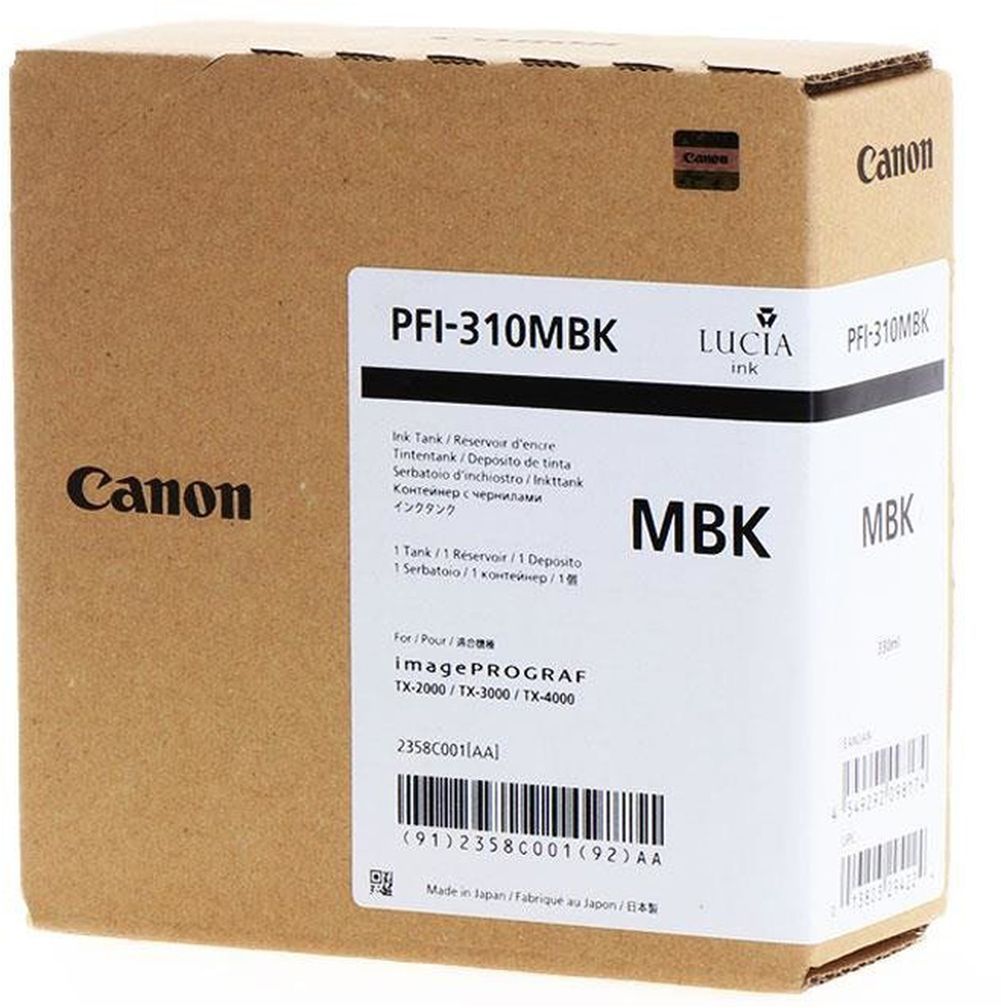 Canon Ink Original Matte Black PFI-310 TX2000/3000 330ML