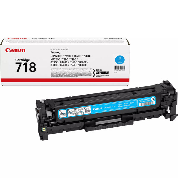 Canon Toner Original Cyan TYPE-718 LBP7200/MF8330C/7660C/8350C/8360C