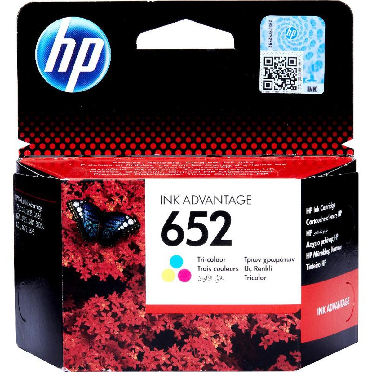 HP Ink Original Tri-Color 652/F6V24AE