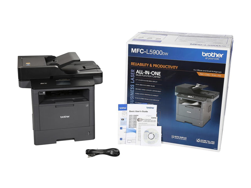 Brother Printer MFC-L5900DW 40 PPM 4 in 1 TN-3417 TN-3437 TN-3467 DR-3405