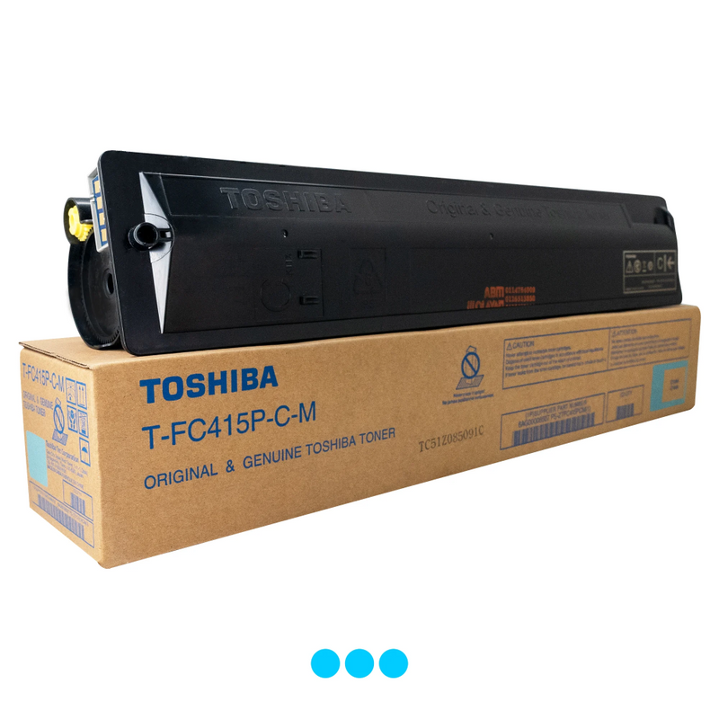 Toshiba Toner Original Cyan T-FC415P-C HIGH CAP 2515/2010AC/2510AC/3015/3515/4515/5015