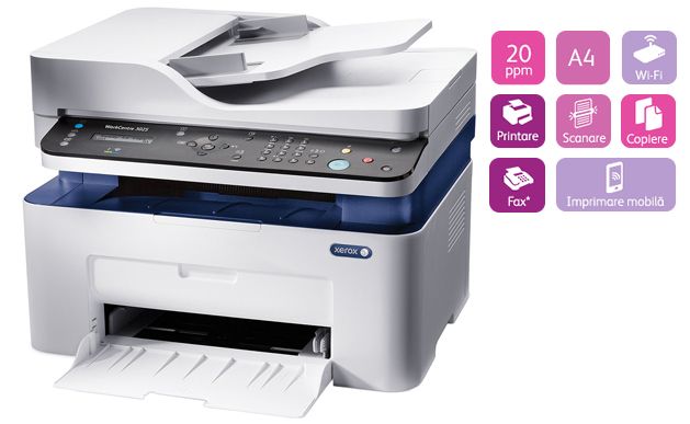 Xerox Printer 3025NI B&W MFP, A4, 21ppm let/20ppm A4