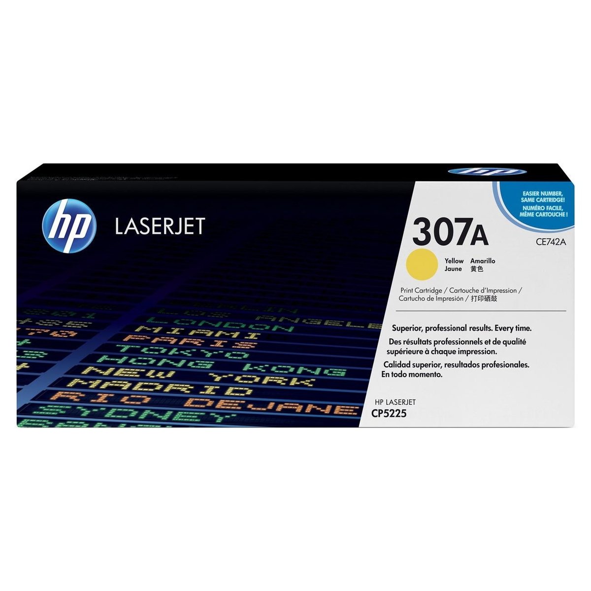 حبر HP الأصلي 307A/CE742A أصفر LJ-5225