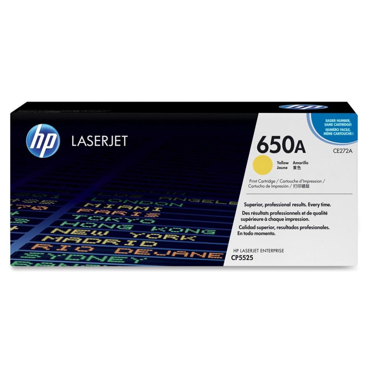 HP Toner Original 650A/CE272A Yellow  LJ-5525