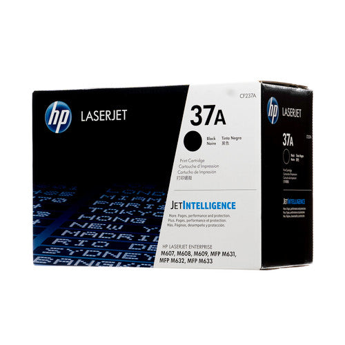 حبر HP الأصلي باللون الأسود 37A/CF237A لطابعات M607/608/609/631/632/633