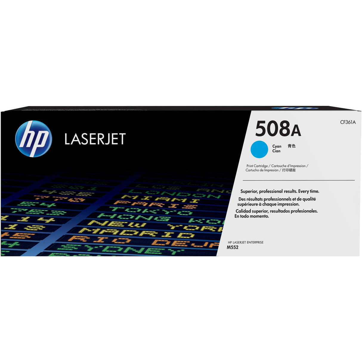 HP Toner Original Cyan 508A/CF361A M553