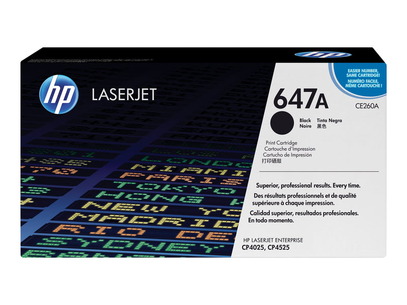 HP Toner Original Black 647A/CE260A CP4025