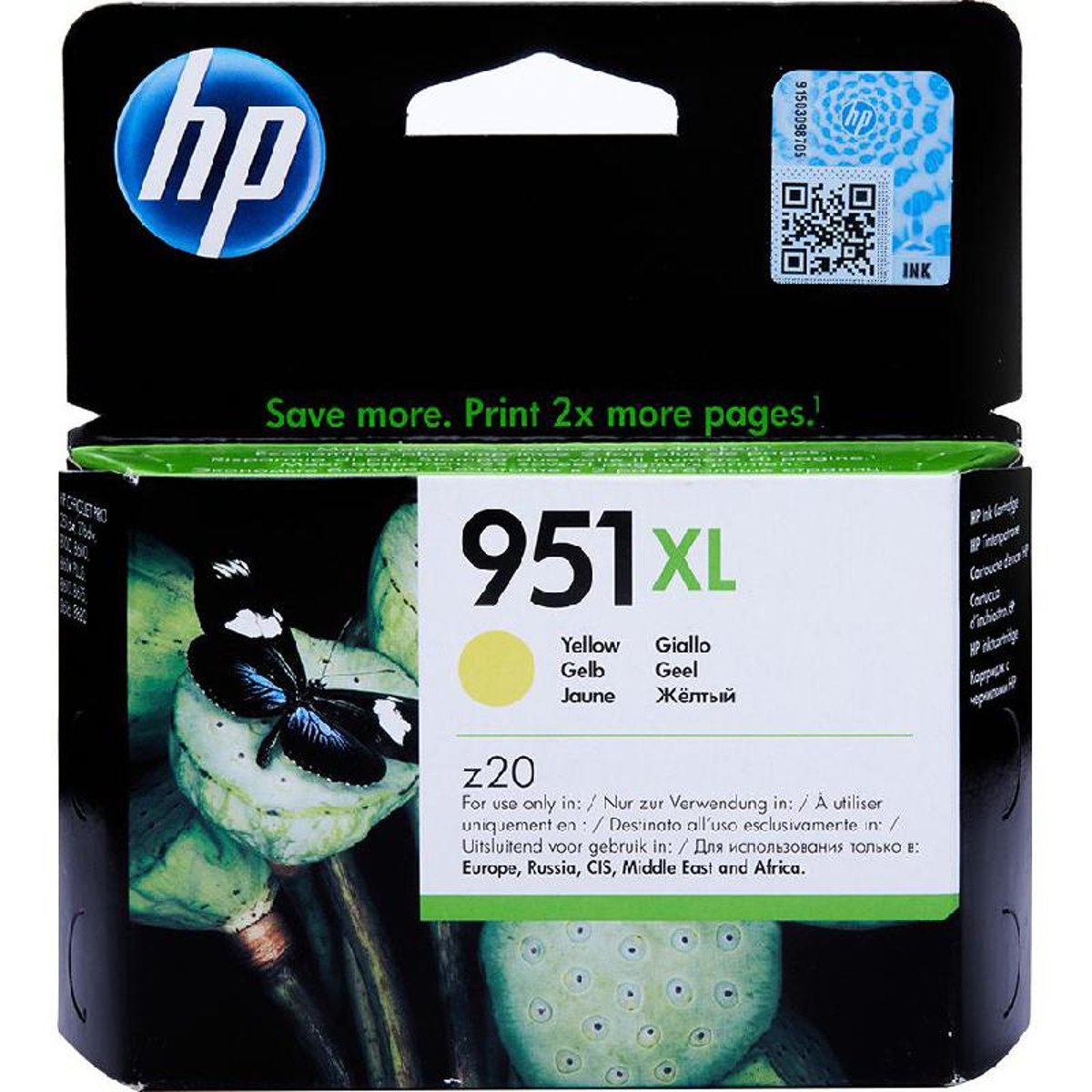 حبر HP الأصلي باللون الأصفر 951XL/CN048AE 8610/8620