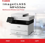 CANON Printer laser imageCLASS MF453dw All-in-One Wireless Monochrome Laser Printer | Print, Copy, & Scan| | 5" Color Touch LCD | One Pass Duplex Scan