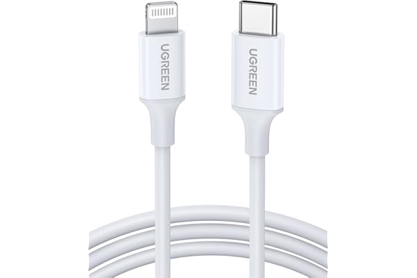 UGREEN iPhone Charger Cable 1M[MFi Certified] USB C to Lightning Cable Fast Charging Power Delivery PD 20W iPhone Cable for iPhone 14/14 Pro/14 Plus/14 Pro Max, iPad Pro, iPhone 8-13 All Series