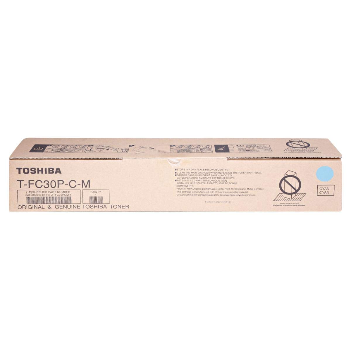 Toshiba Toner Original Cyan T-FC30P-L 2050C/2051C/2550C/2551C