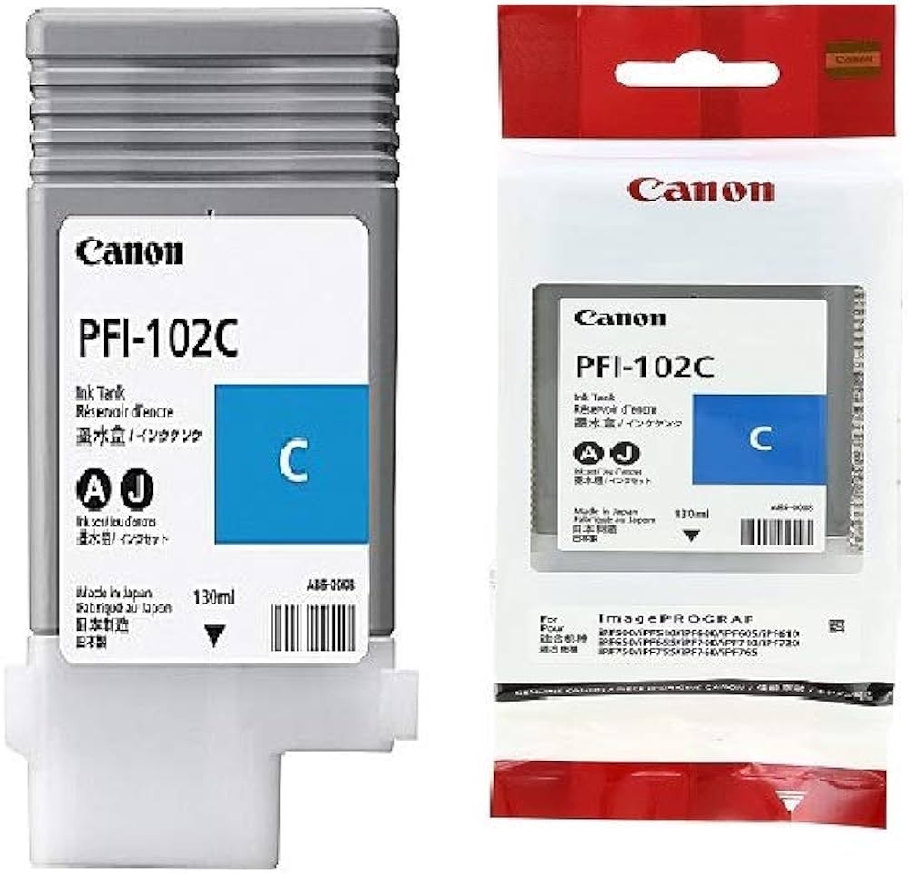 Canon Ink Original Cyan PFI-102 IPF500/750/765