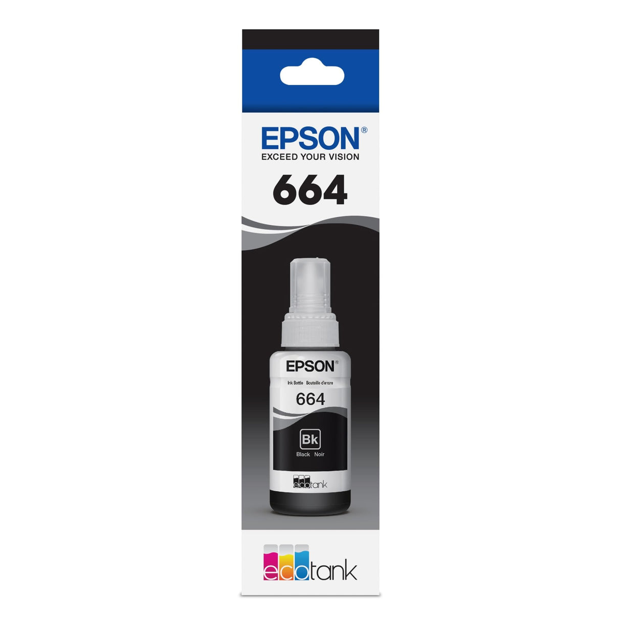 EPSON INK ORIGINAL BLACK T-6641 L100/L110/L120/L130/L132/L200/L210/L1455/L3050/L3060/L3070