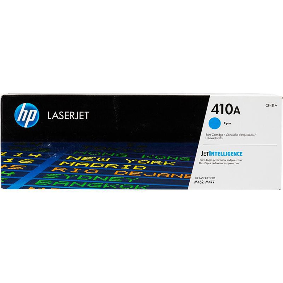 حبر HP الأصلي 410A/CF411A سماوي لطابعات M452/M477