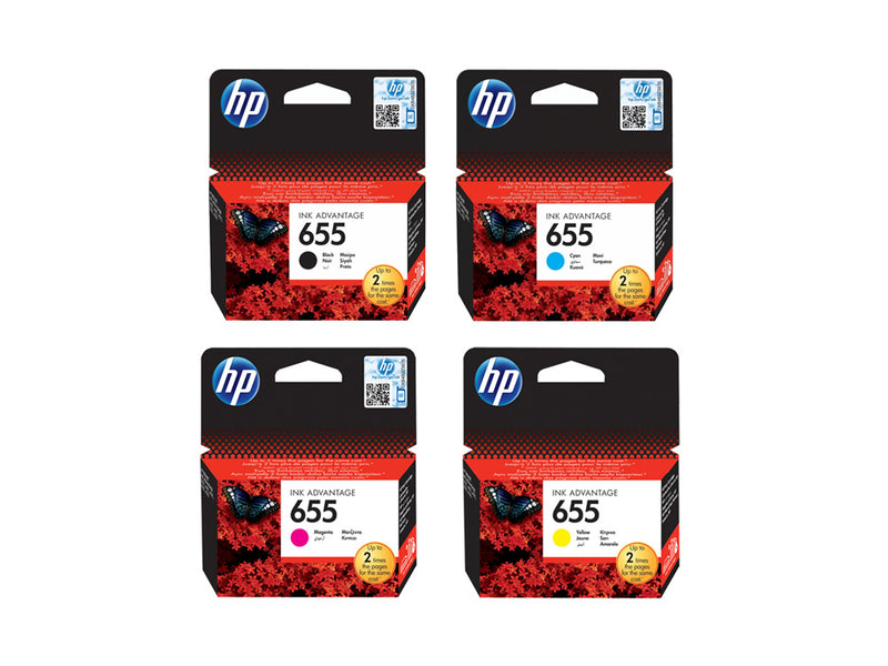 HP Ink Original Multipack 655 (CZ109AE, CZ110AE, CZ111AE, CZ112AE)