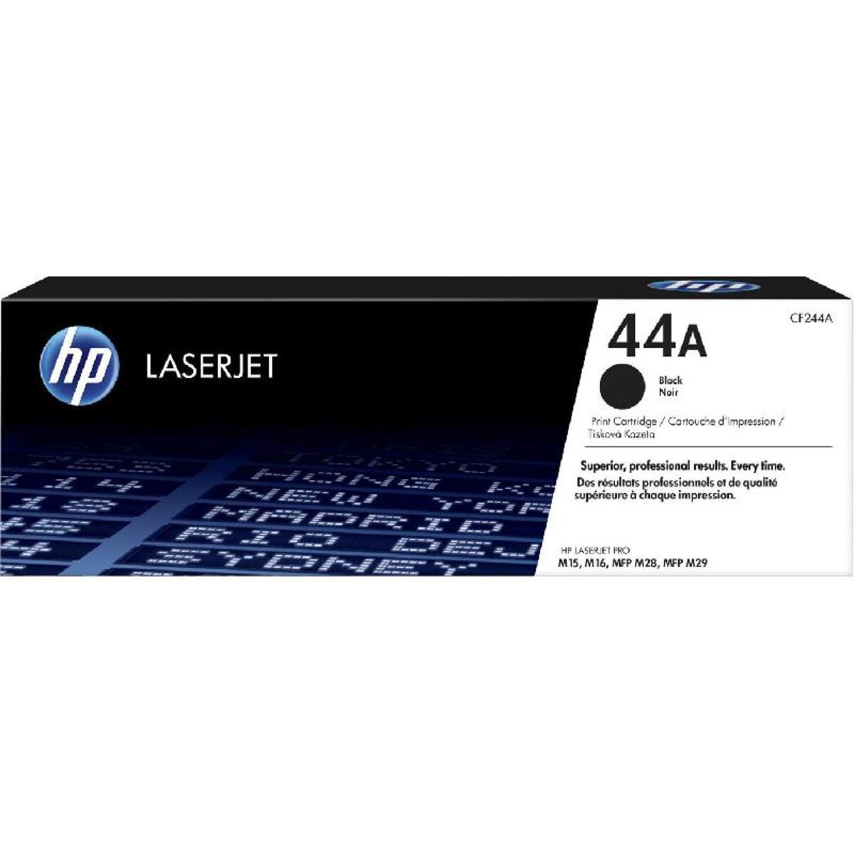 حبر HP الأصلي باللون الأسود 44A/CF244A لطابعات M15/M16/M18