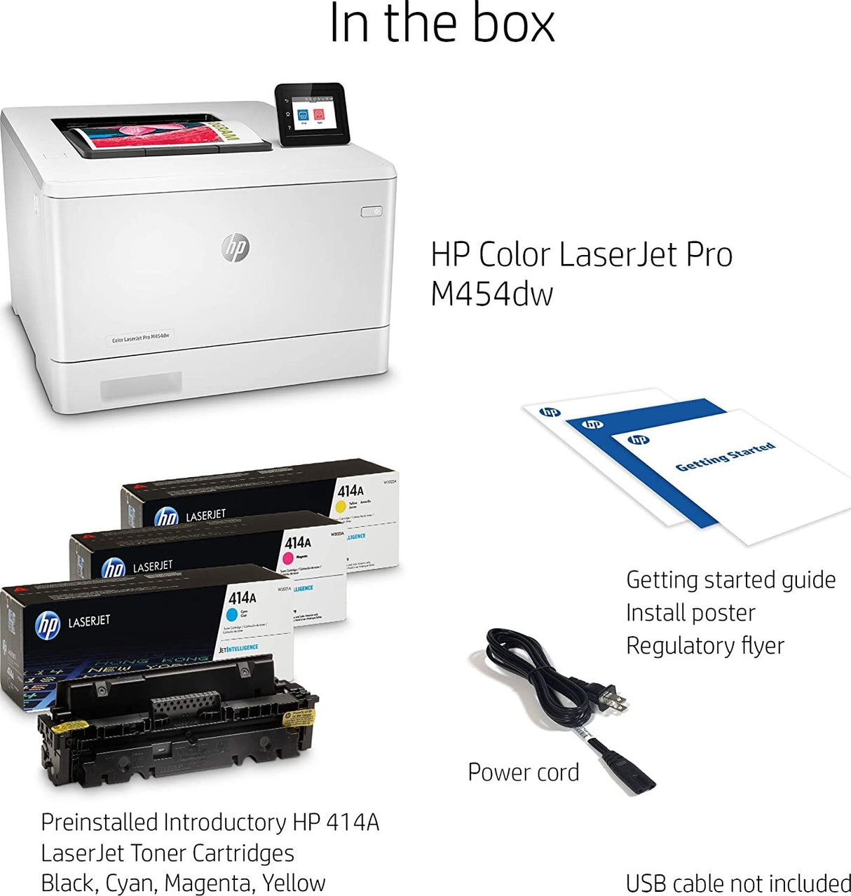 HP Printer Color LaserJet Pro M454DW/W1Y45A