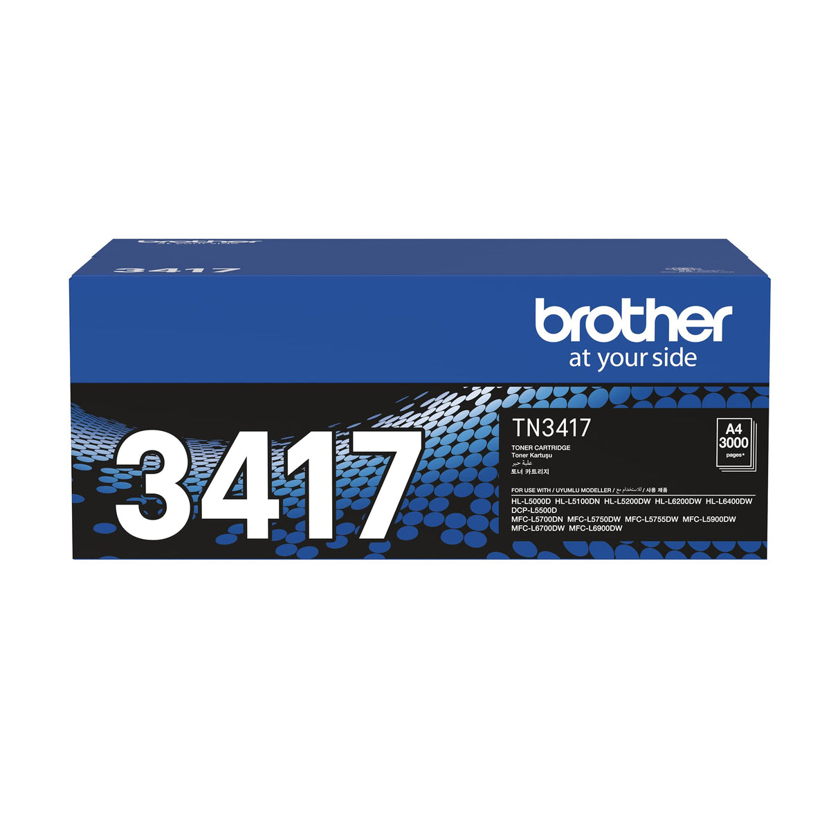 حبر Brother الأصلي باللون الأسود TN-3417 HL-L5100/5200/L5900/6200/6400/5755/6700/6900