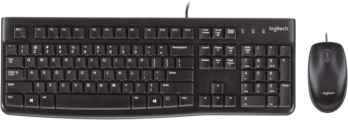 لوحة مفاتيح وماوس LOGITECH MK-120 (سلكية)