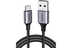 UGREEN Type C Cable 1M USB C Cable Nylon Braided Fast Charging USB Cord Charger Wire for Samsung Galaxy S24, Note 20, M52, A13, A23, A53, MacBook Pro, Nintendo Switch, Huawei, GoPro Hero 7,PS5, etc