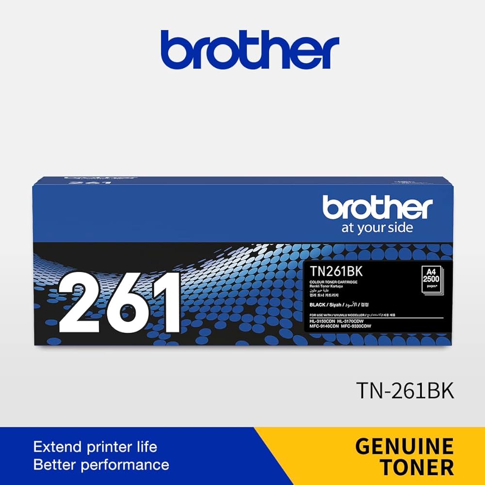 Brother Toner Original Black TN-261 HL-3150/3170/MFC-9140//9330CDW