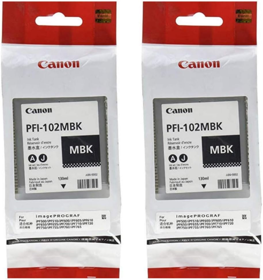 Canon Ink Original Matte Black PFI-102 IPF500/750/765