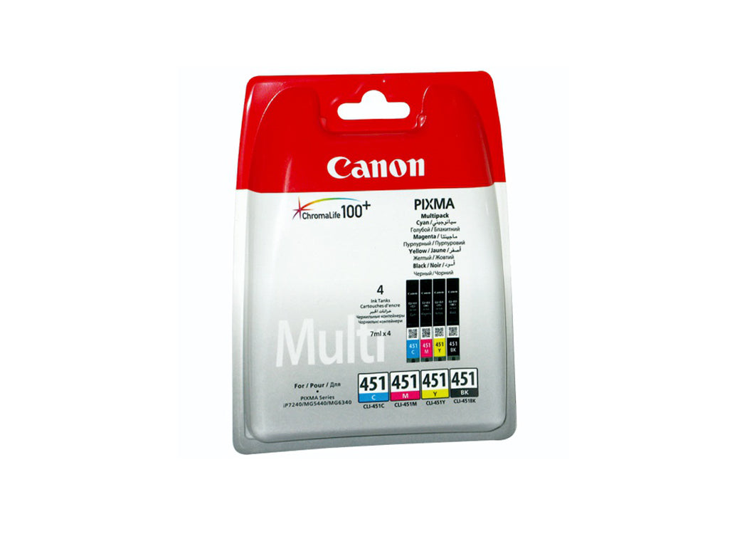 Canon Ink Original Multipack CLI-451 MG5640/MG6340/MG7140