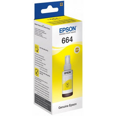 EPSON INK ORIGINAL YELLOW T-6644 L100/L110/L120/L130/L132/L200/L210/L1455/L3050/L3060/L3070