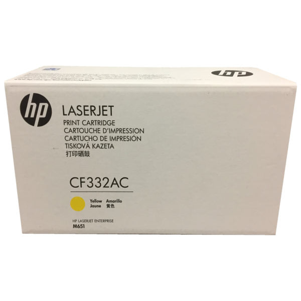 HP Toner Original Yellow 654AC/CF332AC M651