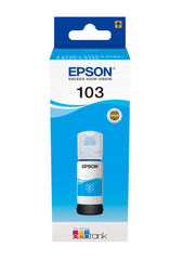 Epson Ink Original Cyan 103 65ML C13T00S24A L1110/L3100/L3110