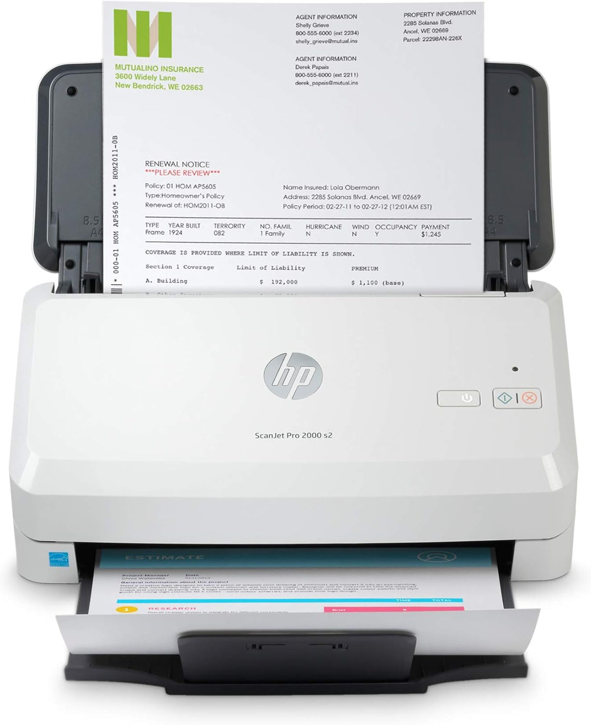 HP ScanJet Pro 2000 S2/6FW06A Sheet-feed Scanner (35ppm) 50 page ADF.