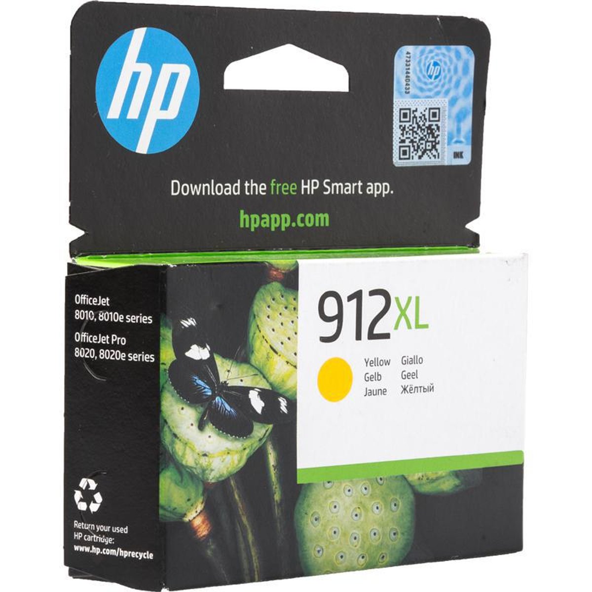 حبر HP الأصلي باللون الأصفر 912XL 3YL83AE لطابعات OFFICE JET 8010