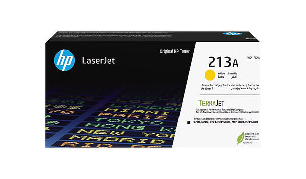 HP Toner Original 213A/W2132A Yellow 3,000 pages LaserJet Enterprise 5700/ 6700/ 6701 MFP 5800/6800/6801