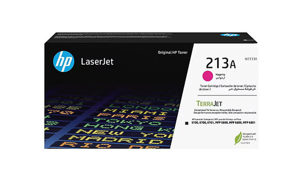 HP Toner Original 213A/W2133A Magenta  3,000 pages LaserJet Enterprise 5700/ 6700/ 6701 MFP 5800/6800/6801