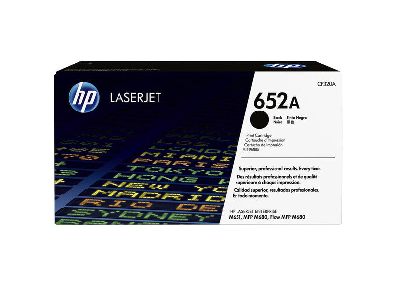 حبر HP الأصلي باللون الأسود 652A/CF320A M651/M680