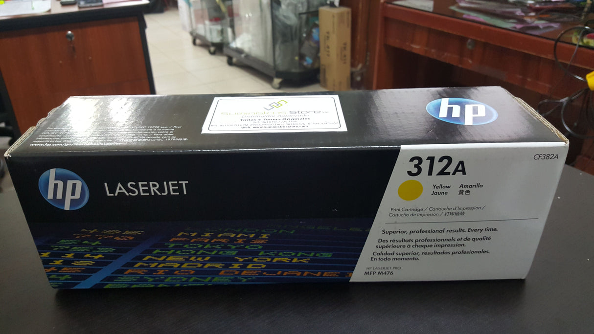 حبر أصلي HP أصفر 312A/CF382A MFP M476