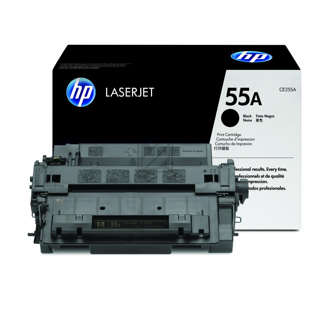 حبر HP الأصلي باللون الأسود 55A/CE255A P3015DN