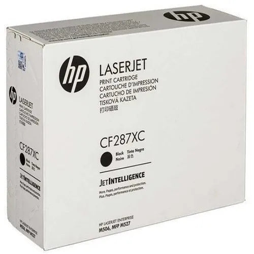 حبر HP الأصلي باللون الأسود 87XC/CF287XC M527/506 في صندوق أبيض