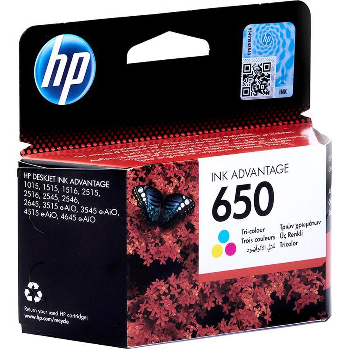 HP Ink Original Color 650/CZ102A DESKJET 3545