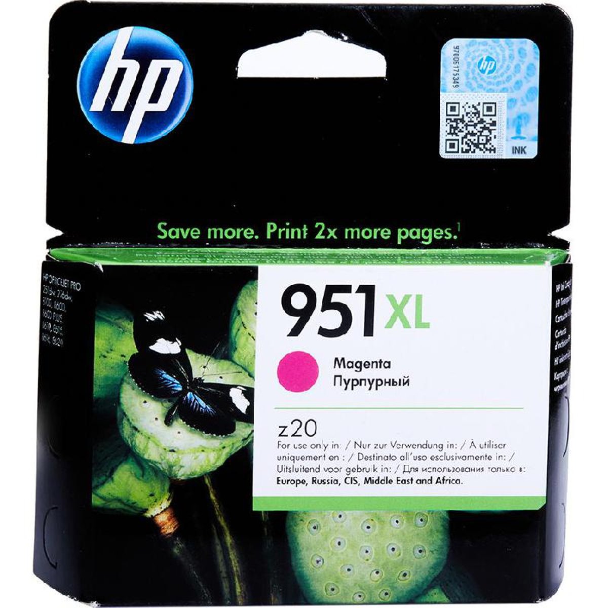 حبر أصلي من HP أرجواني 951XL/CN047AE 8610/8620