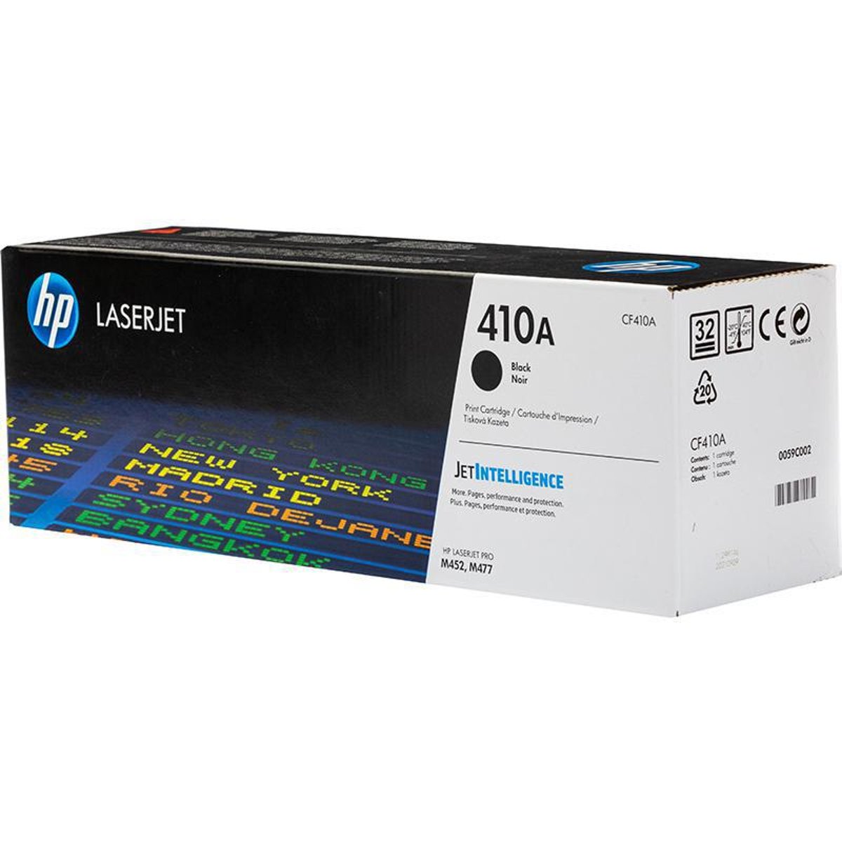 حبر HP الأصلي 410A/CF410A أسود لطابعات M452/M477