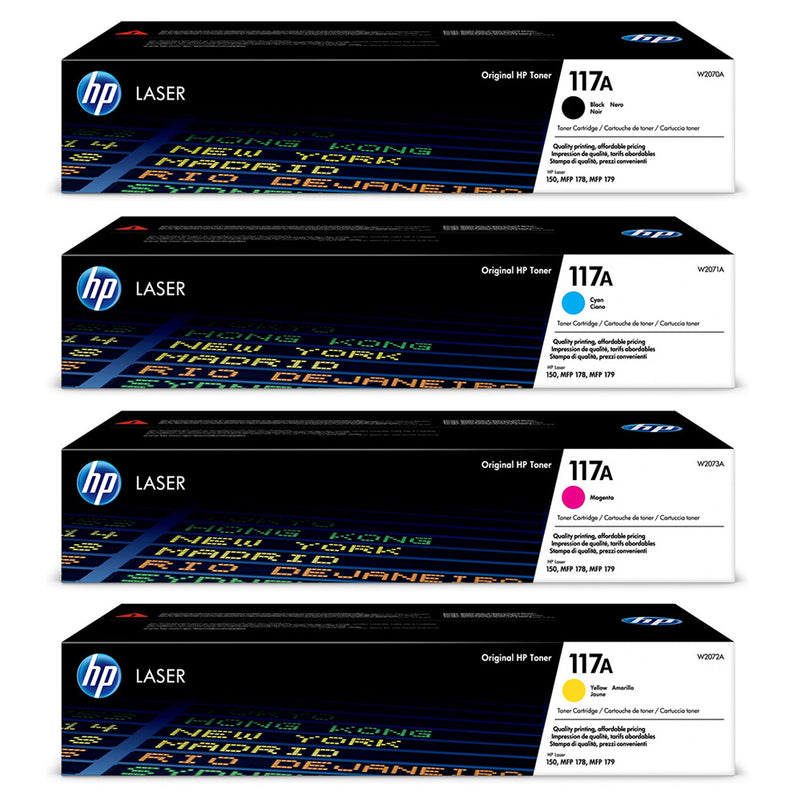 HP Toner Original Multipack 117A (W2070A W2071A W2072A W2073A) 150/178/179